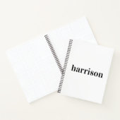 ミニマルモダンタイポグラフィ ノートブック (内部)