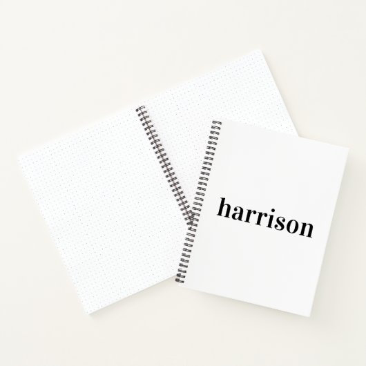 ミニマルモダンタイポグラフィ ノートブック (内部)