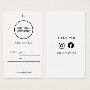 ミニマルモダンチックな商品プライスタグ