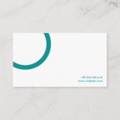 ミニマルモダンティール（緑がかった色） 名刺 (裏面)