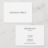 ミニマルモダンテンプレートプロフェッショナルシンプル 名刺 (正面/裏面)