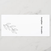 ミニマルモダンテーマ メニュー (裏面)