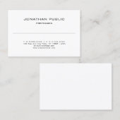 ミニマルモダンデザインエレガントプロフェッショナル 名刺 (正面/裏面)