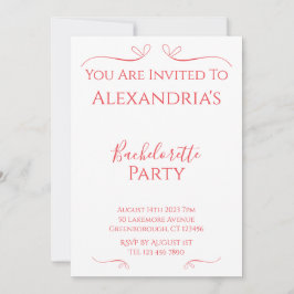 ミニマルモダンバチェロレッテ 招待状