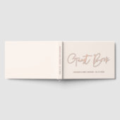 ミニマルモダンバラゴールドフォイル赤ちゃんシャワー ゲストブック (全面)