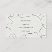 ミニマルモダンパーソナルトレーナー名刺 名刺 (裏面)