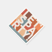 ミニマルモダンパーティーはっきりした スタンダードカクテルナプキン (角)