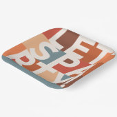 ミニマルモダンパーティーはっきりした ペーパープレート (傾斜あり)