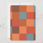 ミニマルモダンパーティーはっきりした 招待状 (裏面)