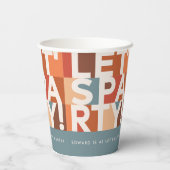 ミニマルモダンパーティーはっきりした 紙コップ (裏面)