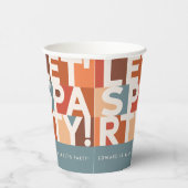 ミニマルモダンパーティーはっきりした 紙コップ (右)