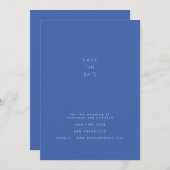 ミニマルモダンフランスのヴィンテージブ結婚ール セーブザデート (正面/裏面)