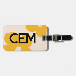 ミニマルモダンフローラアクリル荷物タグ ラゲッジタグ