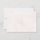 ミニマルモダンフローラスケッチエレガントな結婚式 出欠カード (裏面)