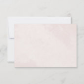 ミニマルモダンフローラスケッチエレガントな結婚式 出欠カード (裏面)