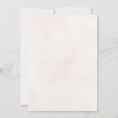 ミニマルモダンフローラスケッチエレガントな結婚式 招待状 (裏面)