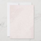 ミニマルモダンフローラスケッチエレガントな結婚式 招待状 (裏面)