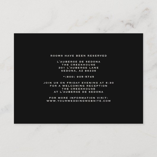 ミニマルモダンフローラダスティプラムとバフ エンクロージャーカード (裏面)