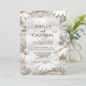 ミニマルモダンフローラ結婚ズ 招待状 (スタンド正面)