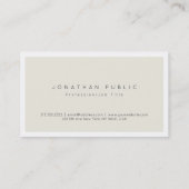 ミニマルモダンプロフェッショナルエレガントカラー平野 名刺 (裏面)