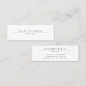 ミニマルモダンプロフェッショナルエレガントシッシンプルク スキニー名刺 (正面/裏面)