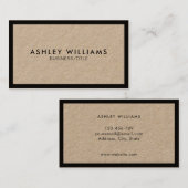 ミニマルモダンプロフェッショナルクラフト名刺 名刺 (正面/裏面)