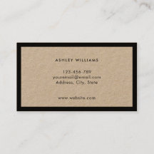 ミニマルモダンプロフェッショナルクラフト名刺