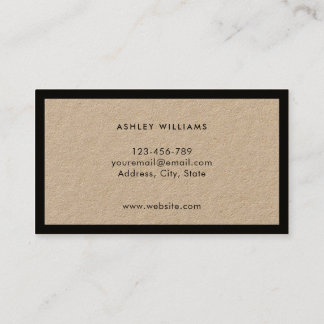 ミニマルモダンプロフェッショナルクラフト名刺 名刺