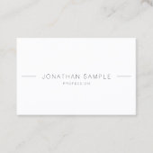 ミニマルモダンプロフェッショナルシンプルテンプレートトップ 名刺 (正面)