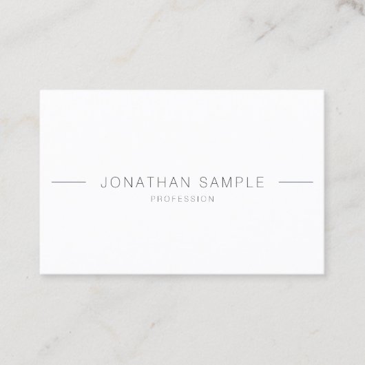 ミニマルモダンプロフェッショナルシンプルテンプレートトップ 名刺 (正面)