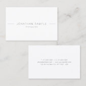 ミニマルモダンプロフェッショナルシンプルテンプレートトップ 名刺 (正面/裏面)