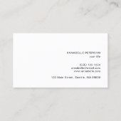 ミニマルモダンプロフェッショナルシンプル白黒 名刺 (裏面)