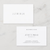 ミニマルモダンプロフェッショナルテンプレートエレガント 名刺 (正面/裏面)