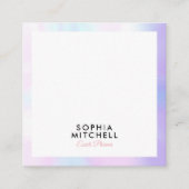 ミニマルモダンプロフェッショナルパー縁どル スクエア名刺 (正面)