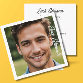 ミニマルモダンプロフェッショナルフォトソーシャルメディア スクエア名刺