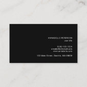 ミニマルモダンプロフェッショナルブシンプルラック 名刺 (裏面)