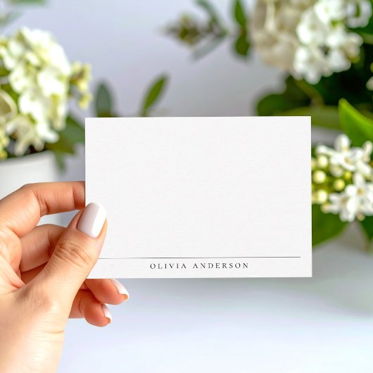 ミニマルモダンプロフェッショナルモノグラム ノートカード