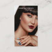 ミニマルモダンプロフェッショナル写真QRコード 名刺 (正面)