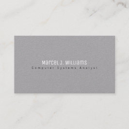 ミニマルモダンプロフェッショナル平滑ニュートラルグレー 名刺
