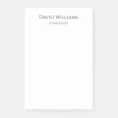 ミニマルモダンプロフェッショナル白黒 ポストイット (正面)