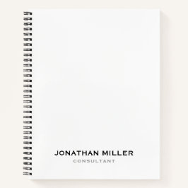 ミニマルモダンプロフェッショナル白 ノートブック