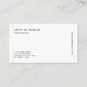 ミニマルモダンプロフェッショナル金ゴールドの色の線 名刺 (正面)