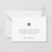 ミニマルモダンベーカリーホリデーサンキュー ノートカード (正面)