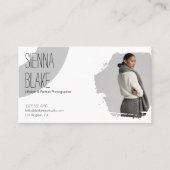 ミニマルモダンポートレート写真家の写真 名刺 (正面)