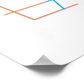 ミニマルモダンムのキッチンウォールアートポスター食べ ポスター (角)