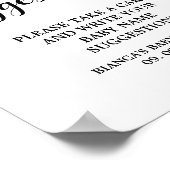 ミニマルモダンムのベビーネーム提案ゲームのサイン ポスター (角)