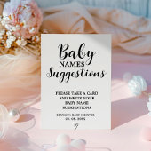 ミニマルモダンムのベビーネーム提案ゲームのサイン 台座サイン