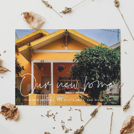 ミニマルモダンム写真の動きの発表 ポストカード