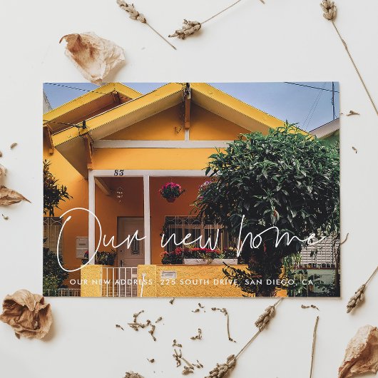 ミニマルモダンム写真の動きの発表 ポストカード