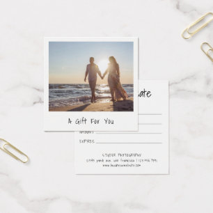 ミニマルモダンム写真ギフト券